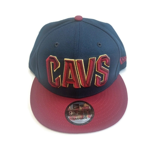 9Fifty New Era Cleveland Cavaliers Snapback 2 Tone Hat Cap - Picture 1 of 6